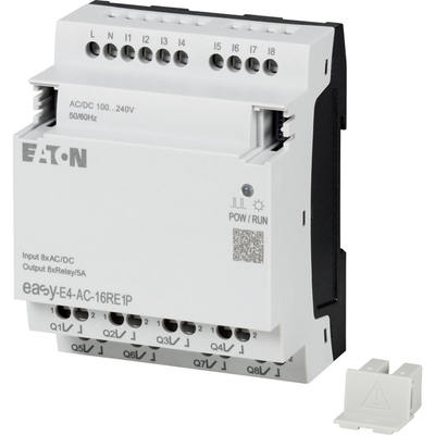 Теория EasyE4 CPU 8DI 4AI 4RO 12/24V DC или 24V AC Дисплей клавиатура Ethernet интерфейс