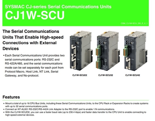 Обновьте свой бизнес с помощью модуля CJ1W-SCU21-V1 Communication Interface Unit