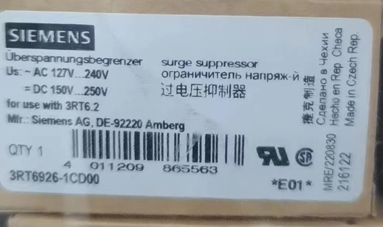 Другие подавляющие перенапряжение номинального тока основных цепей PLC 3RT6916-1BB00