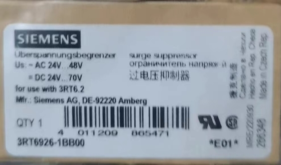 Другие подавляющие перенапряжение номинального тока основных цепей PLC 3RT6916-1BB00