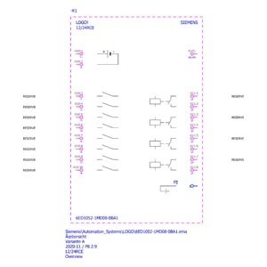 6ED1052-1MD08-0BA1 PLC LOGO Базовый модуль с дисплеем расширенных функций и функций