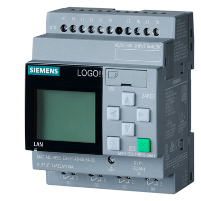 ЛОГО 8 24RCE Базовый модуль с дисплеем 6ED1052-1HB08-0BA1 с опцией длительного действия