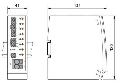 NO-R CBM E8 24DC/0.5-10A Электронный выключатель с регулируемым током 0,5-10A
