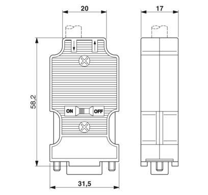 2904467 D-SUB Bus Connector SUBCON-PLUS-M/AX 9 для быстрой и стабильной передачи данных
