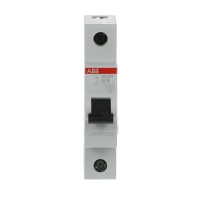 1P BCD кривая B 16A Миниатюрный выключатель MCB SH201-B16 с 1 полюсом B
