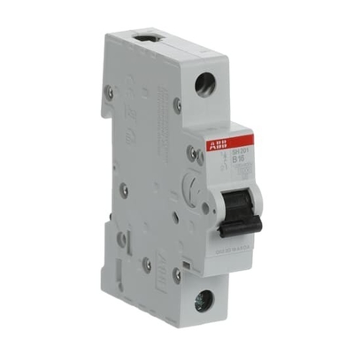 1P BCD кривая B 16A Миниатюрный выключатель MCB SH201-B16 с 1 полюсом B