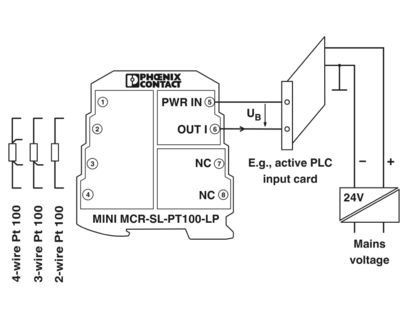MINI MCR-SL-PT100-LP-NC 2810308 Преобразователь температуры для промышленного применения