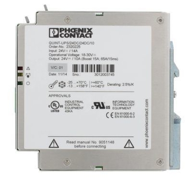 QUINT-UPS/24DC/24DC/10 Бесперебойный источник питания с выходом и входом 24DC 2320225