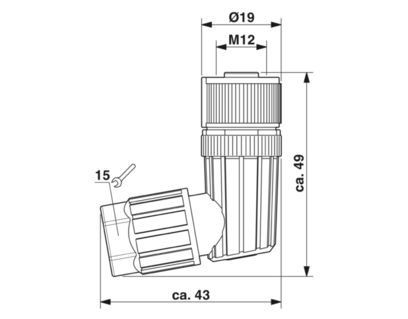 SACC-M12FR-5PL 1424690 соединитель