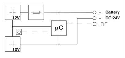 24DC/7AH UPS батарейный модуль 1274118 Долговечное резервное питание