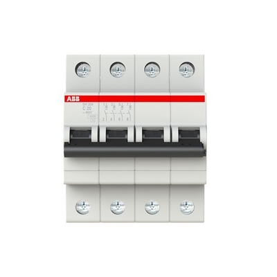 MCB SH204-C20 Миниатюрный выключатель частота Hz 50 4P C 20 A напряжение 220