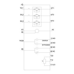 3RW5226-1TC14 Терминалы с мягким стартовым винтом Выход термистора для промышленного оборудования