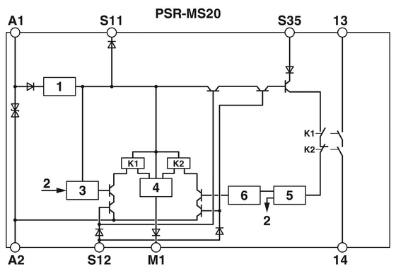 Защитные элементы релета сцепления PSR-MS25-1NO-1DO-24DC-SC Реле безопасности для безопасного отключения