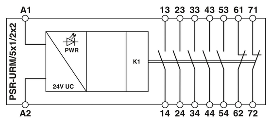 PSR-SCP-24UC/URM/5X1/2X2 Реле сцепления 22.5*114.5*99MM Идеально подходит для защиты