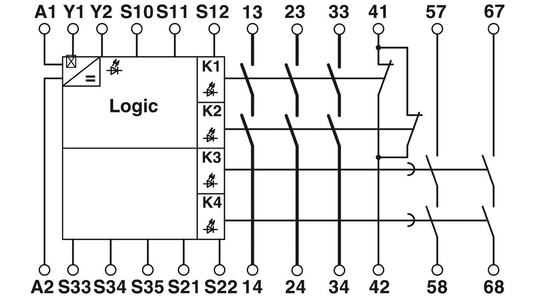 PSR-SCP-24DC/ESD/5X1/1X2/300 Реле безопасности контакта Феникса защитные элементы реле сцепления