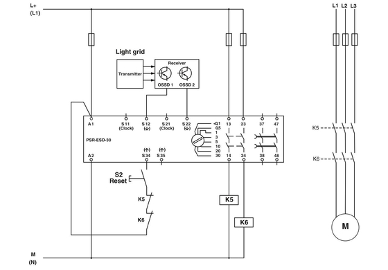 Реле безопасности контакта Phoenix 2981800 PSR-SCP-24DC/ESD/4X1/30 для безопасного отключения