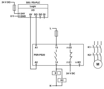 2700356 Phoenix Contact Safety Relay -PSR-PS20-1NO-1NC-24DC-SC для отключения напряжения