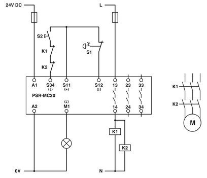 Реле безопасности Phoenix Contact PSR-MC20-3NO-1DO-24DC-SP для отключения напряжения