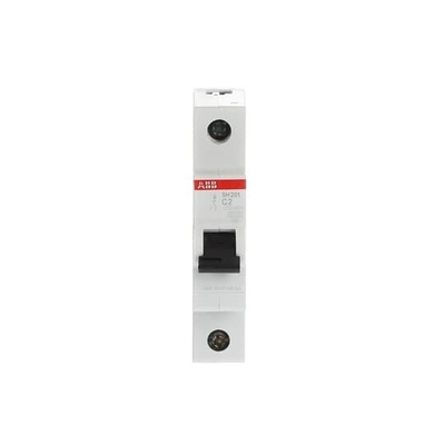 Номинальная частота 50 Гц MCB SH201-C2 Миниатюрный выключатель 1P Число полюса 2A