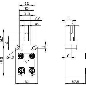 3SE5250-0CC05 Открытый тип позиционного переключателя 1NO 1NC Контакты для промышленных применений