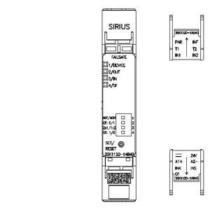 3SK1120-1AB40 Реле безопасности 3SK1 Базовый блок винтовой терминала 24В постоянного тока 3 Круговой системы
