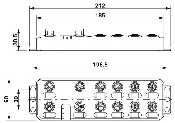 AXL E PB DI16 M12 6P Цифровой модуль IP65/IP67 Уровень защиты для суровой среды