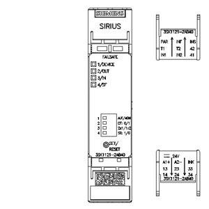 3SK1 Базовая установка безопасности 3SK1121-2AB40 3 Круги поддержки Терминал с пружинной загрузкой