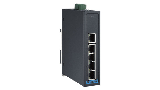 Модбусный коммуникационный интерфейс EKI-2525NI Advantech 5-портный промышленный коммутатор Ethernet
