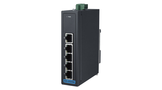 Модбусный коммуникационный интерфейс EKI-2525NI Advantech 5-портный промышленный коммутатор Ethernet