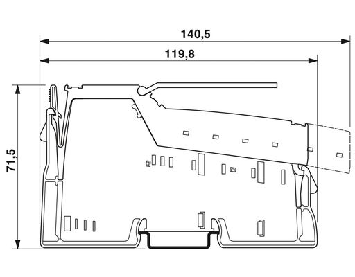 2861881 IB IL 24/230 DOR1/W-PAC Phoenix контактный реле модуль с уровнем защиты IP20