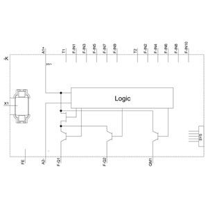 3SK2112-2AA10 SIRIUS Safety Relay Базовый блок 3SK2 Ширина 22 5 мм Терминал с пружиной