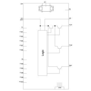 3SK2112-2AA10 SIRIUS Safety Relay Базовый блок 3SK2 Ширина 22 5 мм Терминал с пружиной