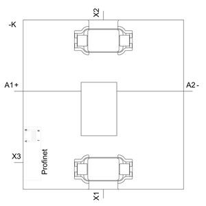 SIRIUS 3SK2 PROFINET Базовый блок релета безопасности с пружинным терминалом ширина 22 5 мм
