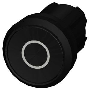 3SU1000-0AB10-0AD0 SIRIUS ACT Кнопка с плоской кнопкой в черном пластмассовом не освещенном