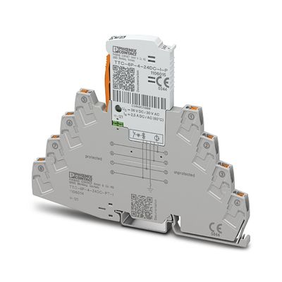 Защитник от контактных перенапряжений Phoenix 24V TTC-6P-4-24DC-PT-I с номинальным током разряда 2,5