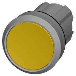 PLC 3SU1050-0AB30-0AA0 Металлическая блестящая не освещенная плоская кнопка Желтая кнопка SIRIUS ACT