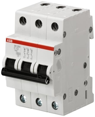 MCB SH202-C2 Миниатюрный выключатель 3P номер полюса номинальный ток номер полюса 1A