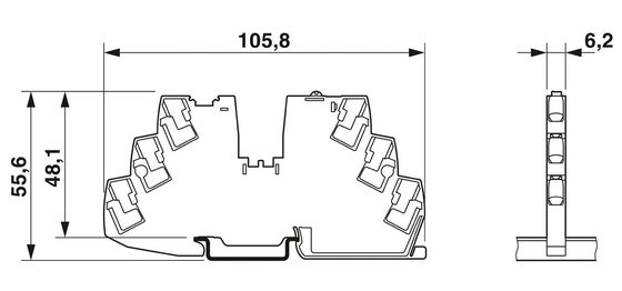 1 Полюс 1135753 PTCB E1 24DC/1-4A SI-R Электротехнический выключатель с постоянным напряжением 24 В