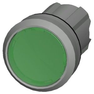 3SU1051-0AB40-0AA0 Металлическая блестящая освещенная плоская кнопка зеленая кнопка SIRIUS ACT