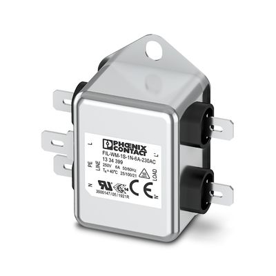 230AC EMC Filter FIL-WM-1S-1N-6A-50 Hz 60 Hz Назначенное напряжение AC Номинальная центральная частота