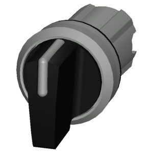 3SU1052-2BM10-0AA0 SIRIUS ACT Выборный переключатель Металл Блестящая короткая ручка 3 позиции Черный