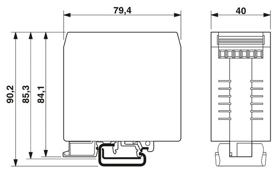 2783082 NEF 1-6 Фильтр EMC с номинальной частотой центра 240V AC L-N 50Hz 60Hz
