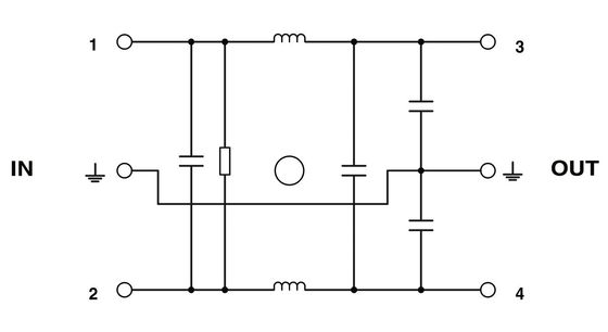 2783082 NEF 1-6 Фильтр EMC с номинальной частотой центра 240V AC L-N 50Hz 60Hz
