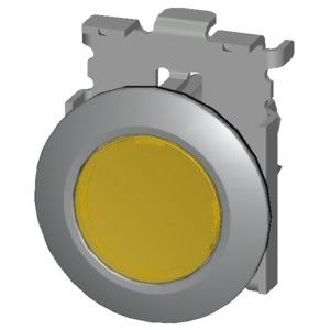 PLC 3SU1061-0JB30-0AA0 Металлический матовый освещенный плоский кнопка и безель для зазора установки