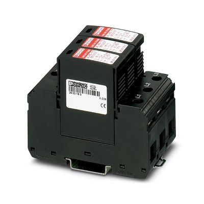 4 Полюс 2800189 VAL-MS-T1/T2 335/12.5/3 0 Класс 1/2 Молниеносный защитник для 380В
