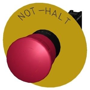 Устойчивый 3SU1100-1HB20-1CH0 Аварийный остановка Нажмите на спусковой механизм Действие SIRIUS ACT Полная установка Грибная кнопка