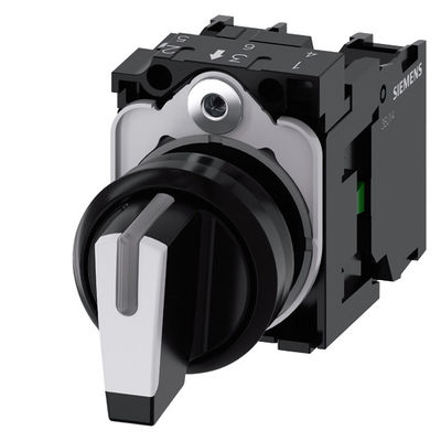 3SU1100-2BM60-1NA0 Короткий рукав выборщик переключатель пластик полный блок 3 позиции
