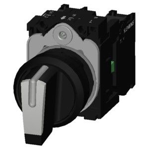 3SU1100-2BM60-1NA0 Короткий рукав выборщик переключатель пластик полный блок 3 позиции