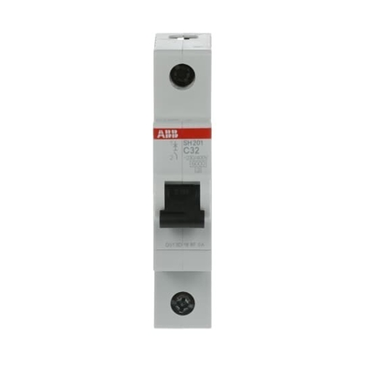 MCB SH201-C32 Миниатюрный выключатель 1P C 32A компактный дизайн 220V номинальное напряжение