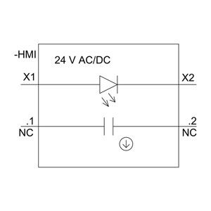 PLC 3SU1102-0AB20-1CA0 SIRIUS ACT Кнопка пластика с красным освещением